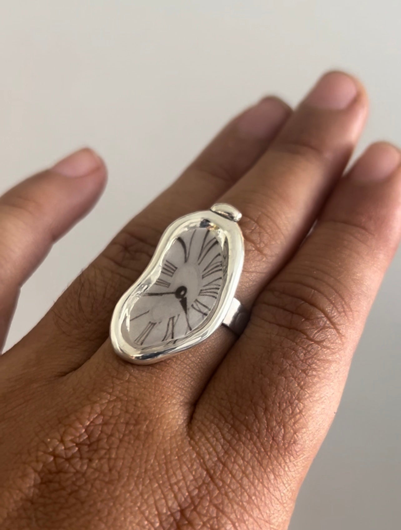 Melting Clock Ring