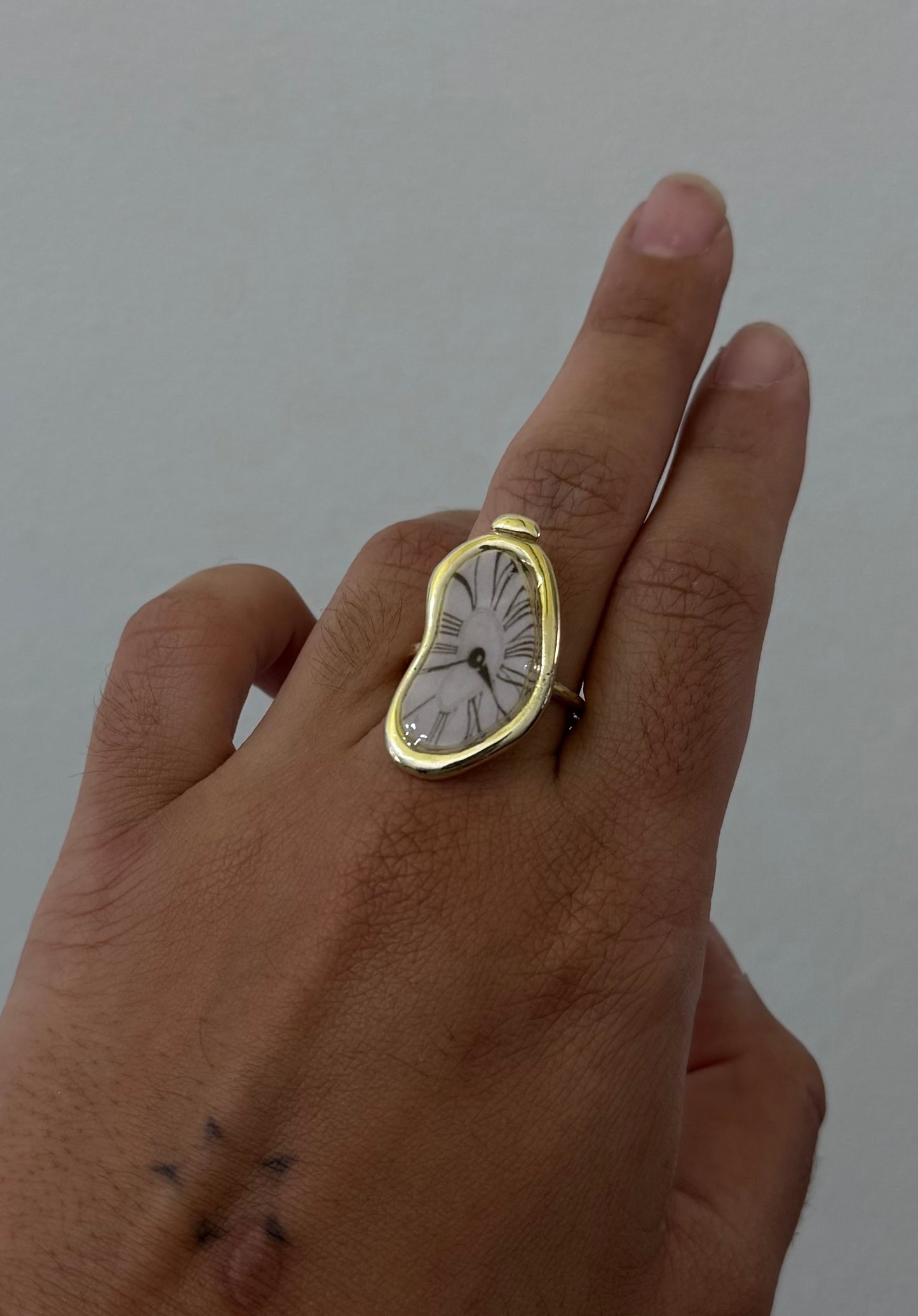 Melting Clock Ring