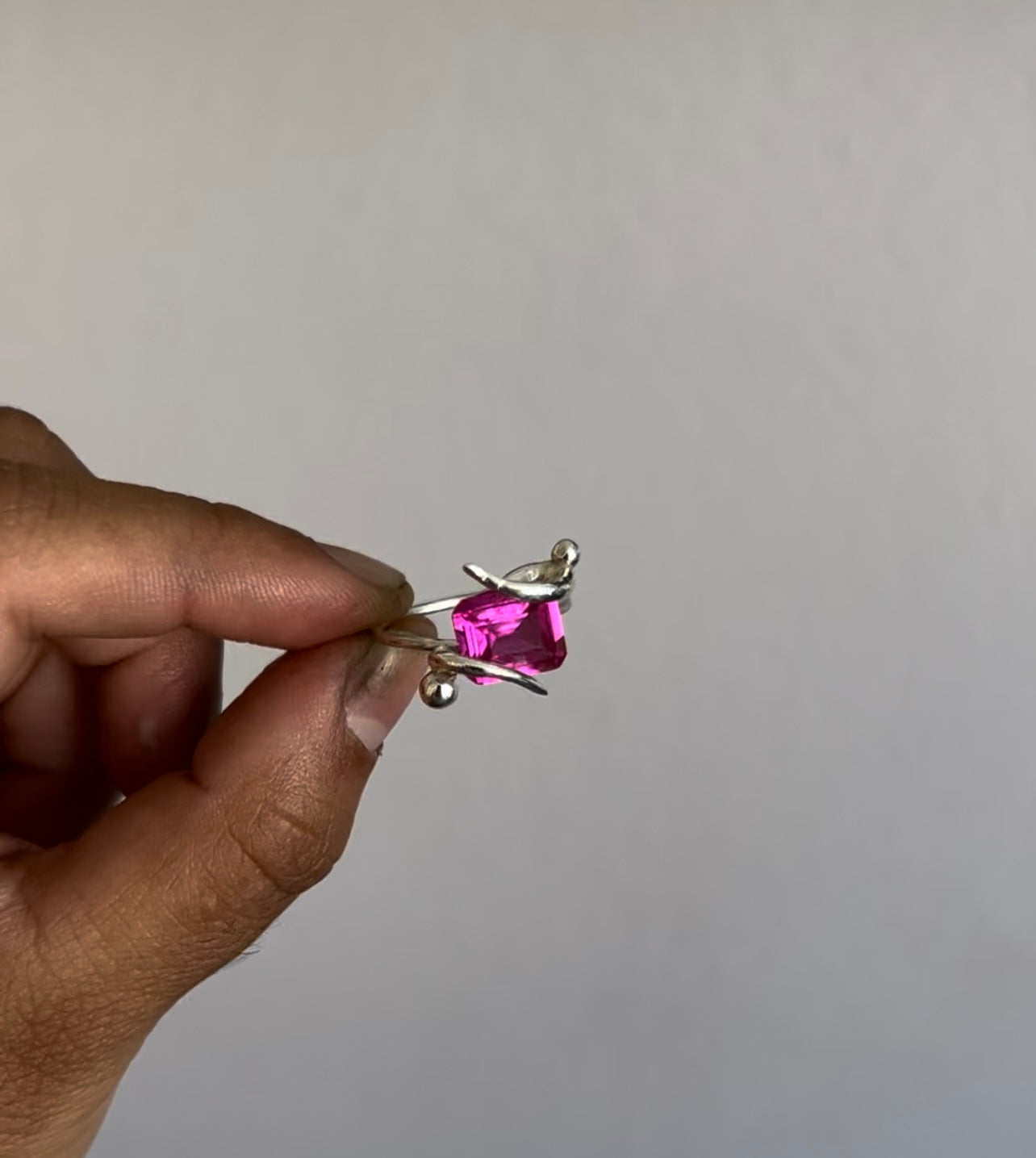 Pink Cluster Ring