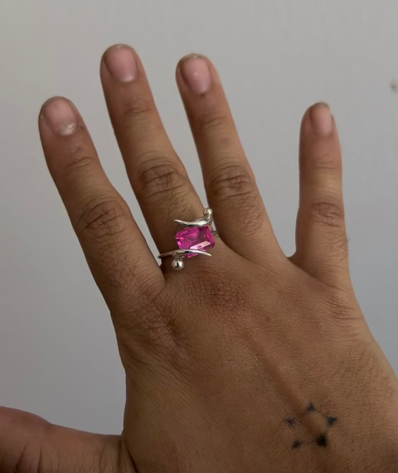 Pink Cluster Ring