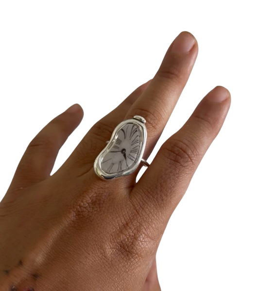 Melting Clock Ring